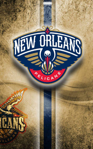 New Orleans Pelicans Grunge Art wallpaper. — Naruto poster Wallpaper