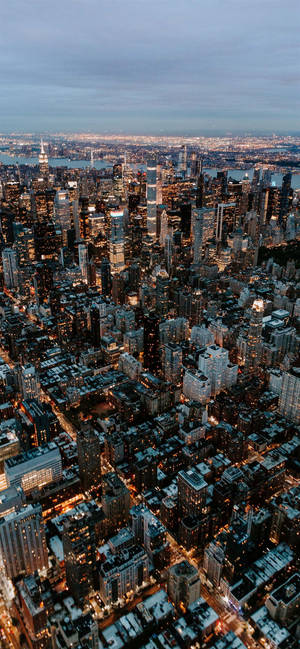 New York City IPhone X Aerial Vicinity — S24 Ultra Wallpaper