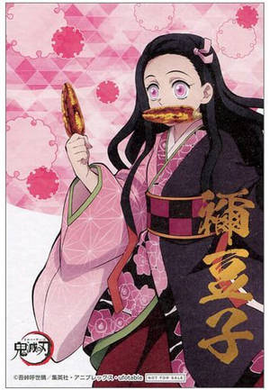 Nezuko Demon Slayer na may Mais