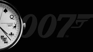 Wallpaper ng No Time To Die 007 Sa Itim — iMac Wallpaper