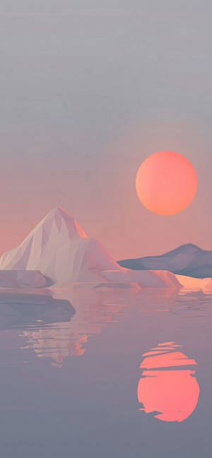 Note 10 Plus Snowy Sunset wallpaper — iPhone 16 Pro Wallpaper