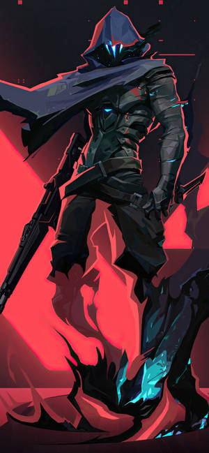 Omen Valorant Iphone na may Nakatagong Hakbang — iPhone 13 Mini Wallpaper