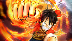 one piece - isang karakter na may kamao sa kanyang kamay — Luffy Wallpaper