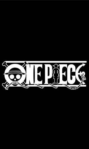 One Piece Logo sa Telepono sa Itim