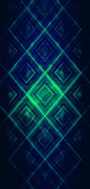 Oneplus Green Diamond Pattern wallpaper