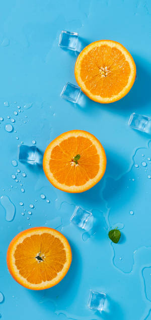 Oneplus Oranges And Ice wallpaper