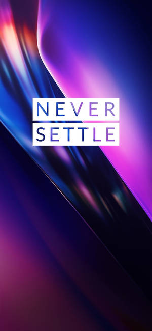 Oneplus Violet Never Settle wallpaper — iPhone 16e Wallpaper