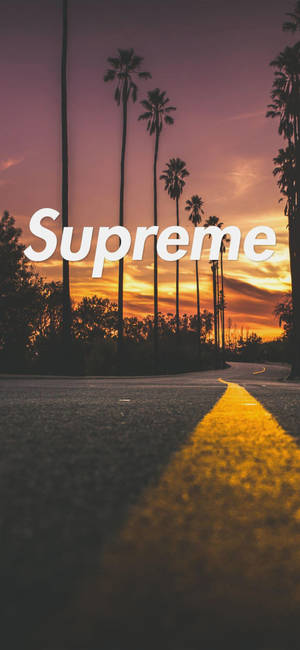 Orange Supreme Logo Sa Daan — ROG Phone 9 FE Wallpaper