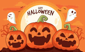 Mga cartoon na larawan ng Halloween