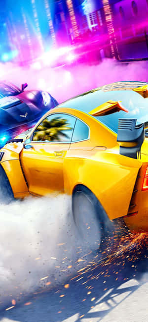 Iphone Xs Need For Speed Heat Background — Galaxy S26 Wallpaper