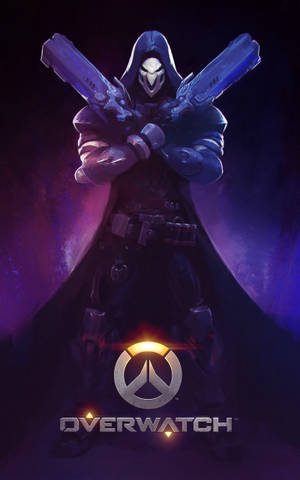 Overwatch Phone Double Guns — Honor Pad Wallpaper
