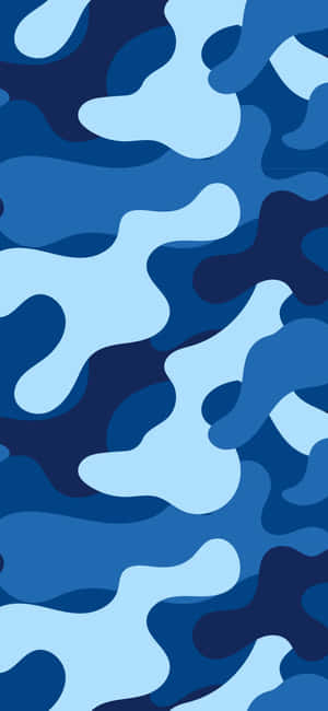 Blue Bape Camo — Simpleng Asul na Aesthetic Wallpaper