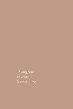 Paalala sa pagmamahal sa sarili Beige Aesthetic wallpaper — Beige aesthetic GIF Wallpaper