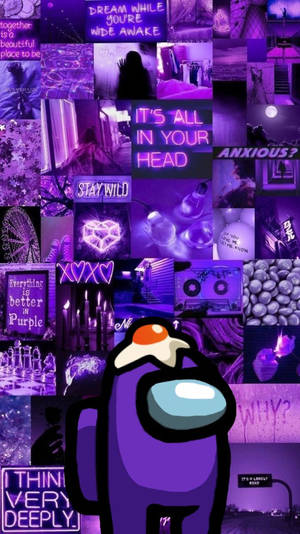 Aesthetic Among Us photo collage wallpaper