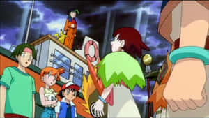 Pagpupulong ng Pokemon 2000 — Mga Tauhan ng Anime Wallpaper