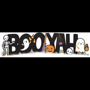 Pagsasaya ng mga Kaibigan sa Halloween — Kawaii halloween Wallpaper