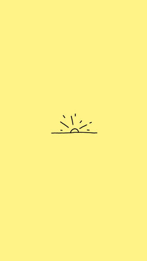 Pagsikat ng Araw sa Cute Pastel Yellow Aesthetic