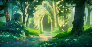 Pakikipagsapalaran ang naghihintay sa Hyrule kasama si Link, ang Bayani ng Panahon — Legend of zelda GIF Wallpaper