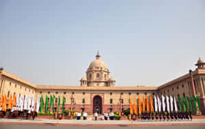 Palasyo Presidensyal ng India Rashtrapati Bhavan Mga Watawat
