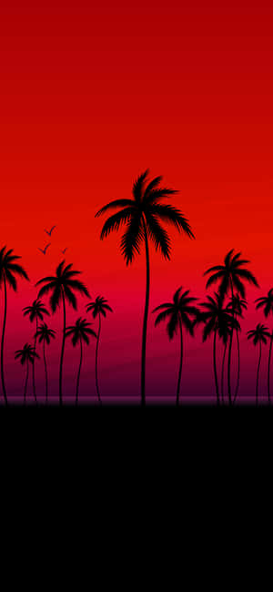 Aesthetic Red Background — iPhone Air Wallpaper