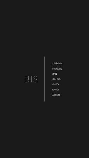 Pangalan ng mga miyembro ng BTS aesthetic wallpaper ng Tumblr