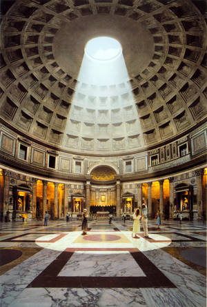 Pantheon na Sikat ng Adlaw na Diretso sa Baba — Huawei MatePad 12 X (2025) Wallpaper