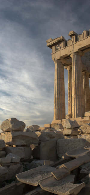 Parthenon Rubble At Remains Sa Acropolis — Galaxy A55 Wallpaper