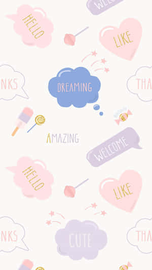 Cute na Pastel background