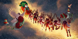 Mga Duwende ng Pasko — Pasko desktop Wallpaper