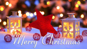Wallpaper ng paskong pula na bituing pampasko — Pulang pasko Wallpaper