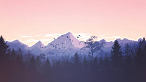 Pastel na Bulubundukin Aesthetic para sa Mac — Aesthetic mac Wallpaper