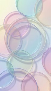 Minimalistang pastel na pattern ng geometric circles, malinis at modernong wallpaper para sa iPhone 12 Pro Max — iPhone 12 Pro Max Wallpaper