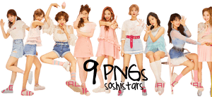 Pastel na Kasuotan ng mga Miyembro ng Twice