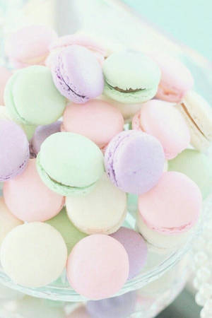 Wallpaper ng Pastel na Rainbow French Macaron — Pastel na bahaghari Wallpaper