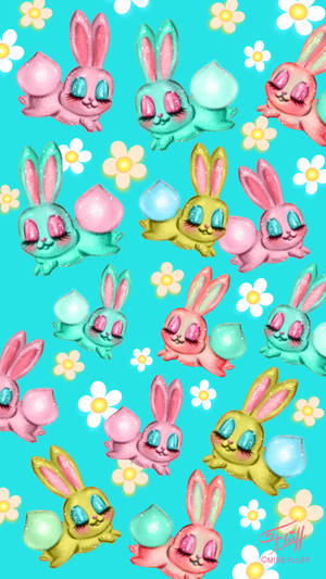 Pattern ng Cute Spring Bunny