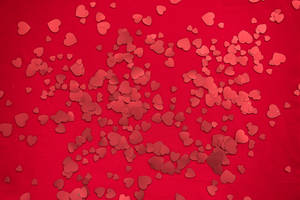 Red Hearts aesthetic pattern wallpaper