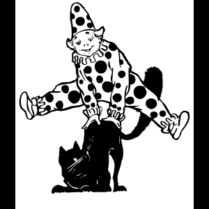 Payaso na Nakikipaglaro sa Pusa — Nyan cat Wallpaper