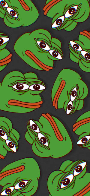 Pepe the frog green pattern wallpaper — Samsung S21 Ultra Wallpaper