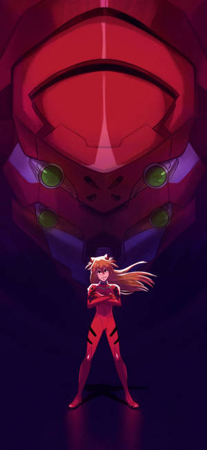 Evangelion Phone — iPhone 17 Pro Max Wallpaper
