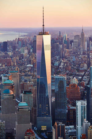 Pink And Blue One World Trade Center — Astig na GIF Wallpaper