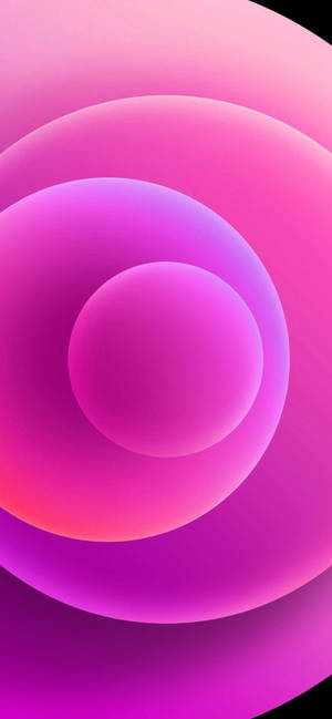 Wallpaper ng pink orbs iPhone 12 — 1320x2868 Wallpaper