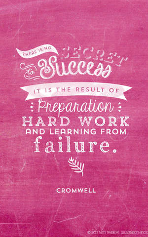 Pink Success Cute Positive Quotes — Moto Pad 60 Neo Wallpaper