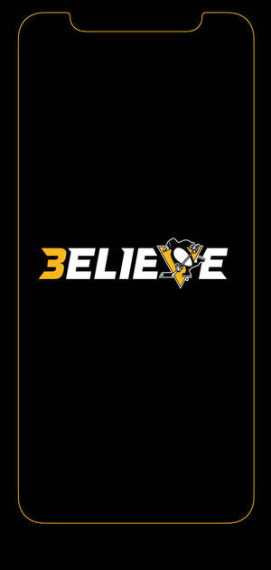 Pittsburgh Penguins believe logo na wallpaper — iPhone 14 Plus Wallpaper