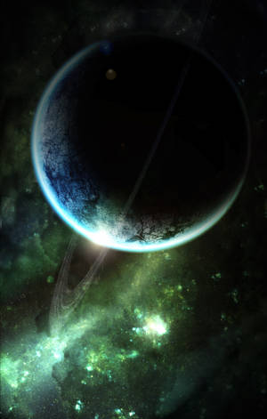 Planet Saturn Labas na Espasyo Wallpaper — Galaxy Tab S11 Wallpaper
