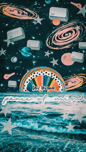 Planeta at bituin Tumblr aesthetic wallpaper — Aesthetic na buwan Wallpaper