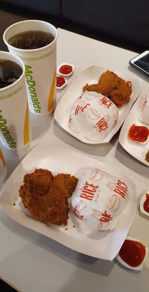 Mga Larawan ng Pagkain Mcdonalds — Pixel Fold Wallpaper