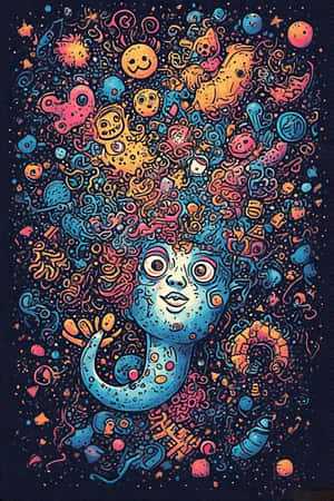 malikot,doodle,digital art,kakaiba,pagkamalikhain,malinis na linya,estilo,kasiyahan,wallpaper — iPhone 4 Wallpaper