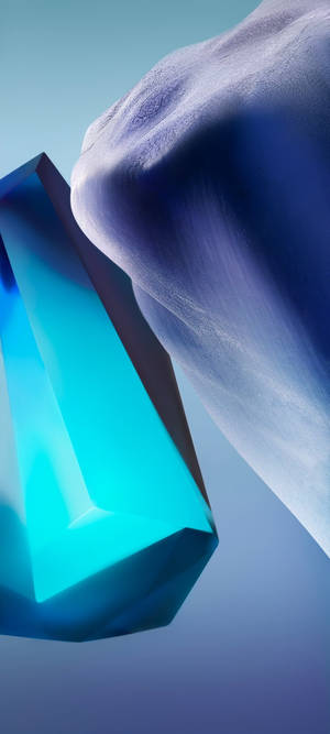 POCO X2 Blue Crystal — iPhone 16 Wallpaper