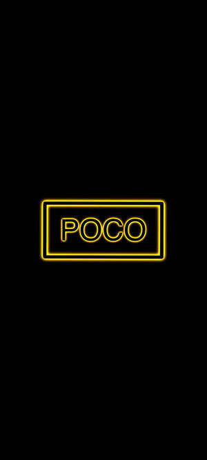 POCO X2 Yellow Font — iPhone 18 Pro Wallpaper