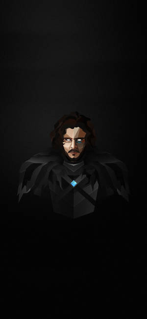 Polygon art Jon Snow wallpaper — iPhone 17e Wallpaper
